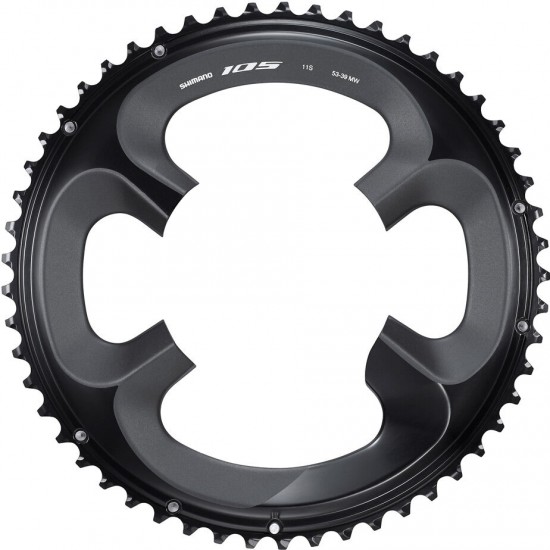 Shimano FC-R7000 105 11 speed outer chainring, 53T-MW, black