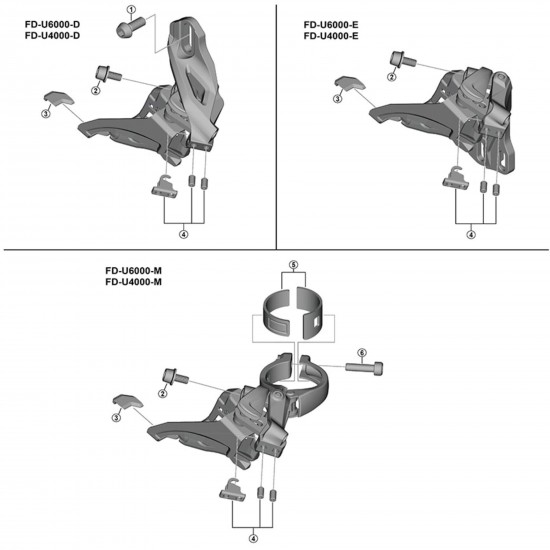 Shimano FD-R2000 clamp band adapter, 31.8 mm Shimano FD-R2000 clamp band adapter, 31.8 mm