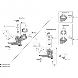 Shimano FD-6800 support bolt and plate