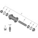 Shimano HB-M9210-B Complete hub axle