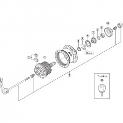 Shimano DH-T785 complete quick release 133 mm Shimano DH-T785 complete quick release 133 mm