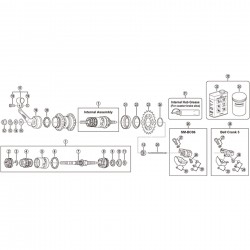 Shimano SG-3C41 internal assembly, 168 mm Shimano SG-3C41 internal assembly, 168 mm