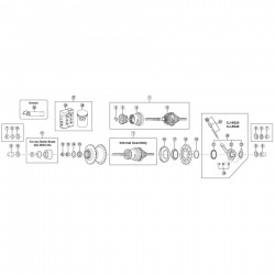 Shimano SG-5R35 right hand dust cap D Shimano SG-5R35 right hand dust cap D