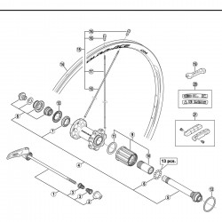Shimano WH-9000 complete freewheel body Shimano WH-9000 complete freewheel body