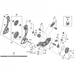 Shimano RD-R8000 cable fixing bolt and plate Shimano RD-R8000 cable fixing bolt and plate
