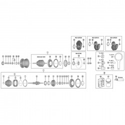 Shimano SG-S7051-8 Internal assembly, 187 mm