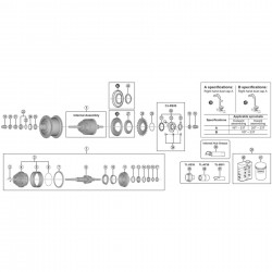 Shimano SG-C6001-8D Internal assembly, 187 mm
