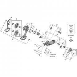Shimano RD-M9100 inner plate, GS Shimano RD-M9100 inner plate, GS