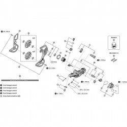 Shimano RD-M8100 inner plate, GS Shimano RD-M8100 inner plate, GS