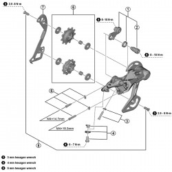 Shimano RD-M5120-B bracket axle unit for normal type