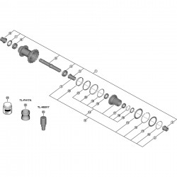 Shimano FH-M9210-B right cap Shimano FH-M9210-B right cap