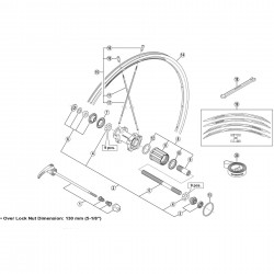 Shimano WH-RS21 CL-R complete freewheel body
