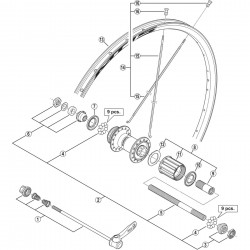 Shimano WH-MT15-R complete freewheel body