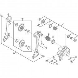 Shimano RD-T610 inner plate Shimano RD-T610 inner plate