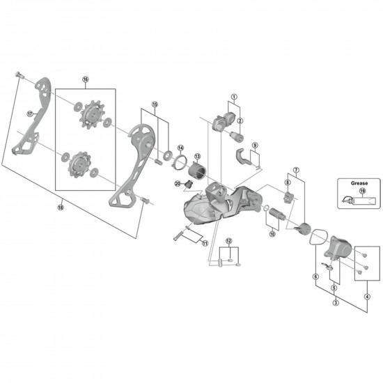 Shimano RD-M9050 inner plate GS Shimano RD-M9050 inner plate GS