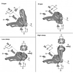 Shimano FD-M9020 rubber pad A