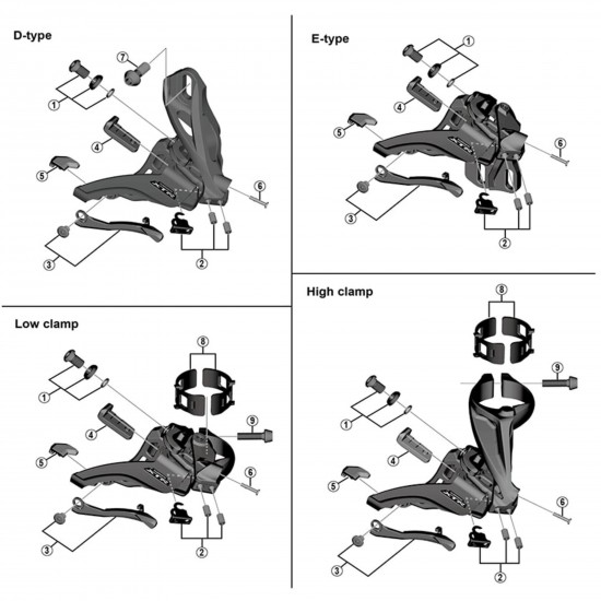 Shimano FD-M9020 rubber pad B Shimano FD-M9020 rubber pad B