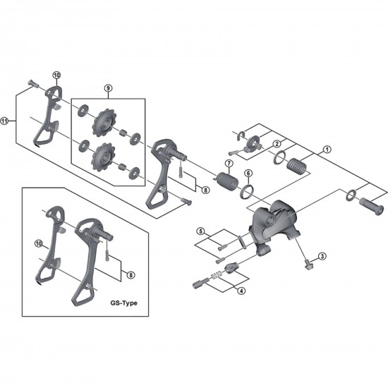 Shimano RD-4700 cable adjusting bolt unit