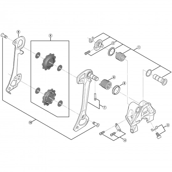Shimano RD-T780 inner plate
