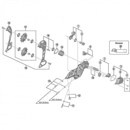 Shimano RD-M7000-11 P-cover unit