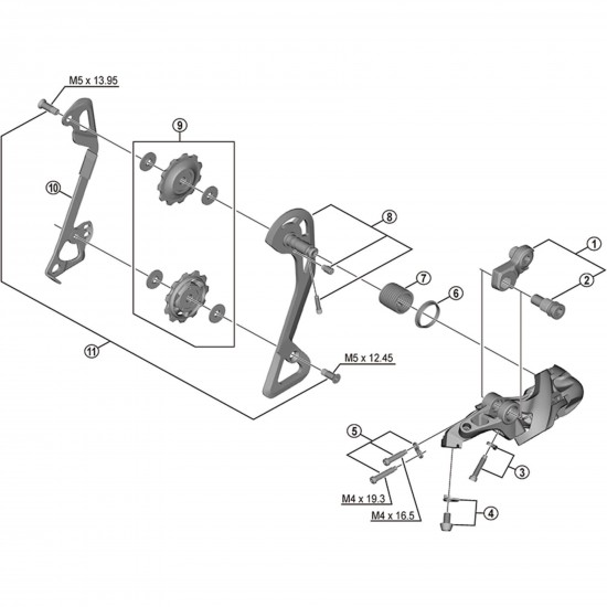 Shimano RD-T8000 inner plate Shimano RD-T8000 inner plate