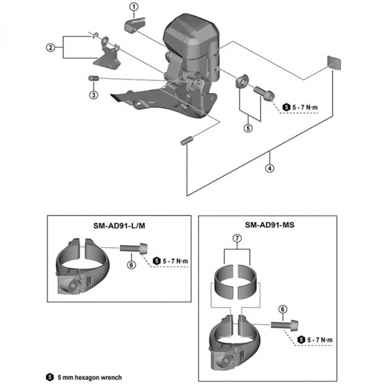 Shimano FD-R9150 support bolt and plate Shimano FD-R9150 support bolt and plate