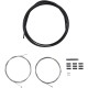 Shimano MTB gear cable set, stainless steel inner wire, black