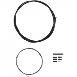 Shimano MTB gear cable set for rear only, OPTISLICK coated stainless steel inners, black