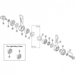 Shimano SL-7800 stopper washer 0.4 mm Shimano SL-7800 stopper washer 0.4 mm