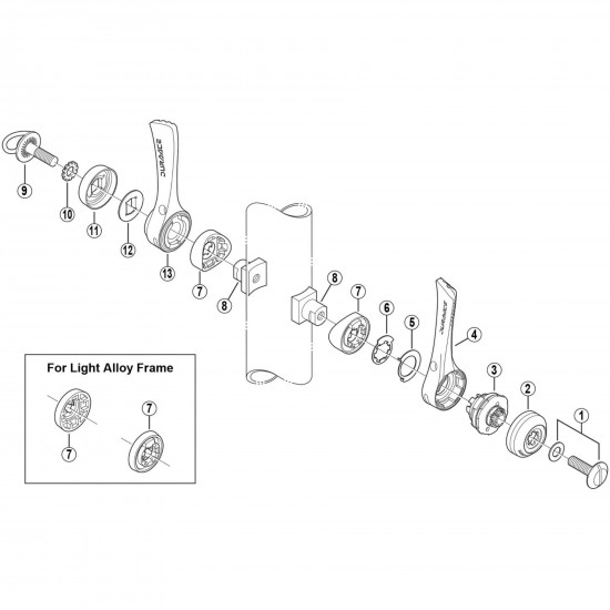 Shimano SL-7900 friction cap