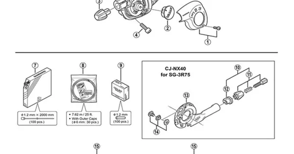 Shimano Spares SL-3S35-E indicator cover and fixing screw Shimano Spares SL-3S35-E indicator cover and fixing screw