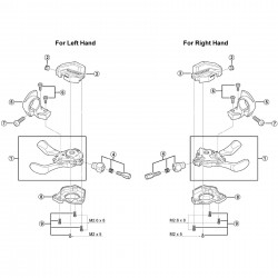 Shimano SL-M810 right hand upper cover Shimano SL-M810 right hand upper cover