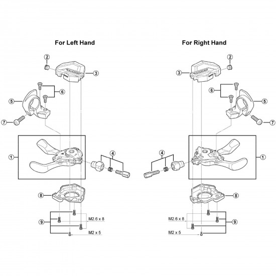 Shimano SL-M810 right hand upper cover