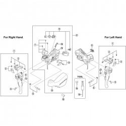 Shimano ST-7900 titanium clamp band 23.8 to 24.2 mm