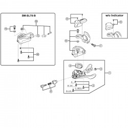 Shimano SL-M780 right hand shift lever unit