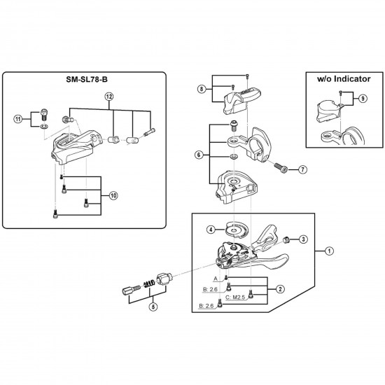 Shimano SL-M780 left hand pin plate