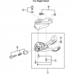 Shimano SL-M820-I unit fixing bolt M5 x 9.5 mm Shimano SL-M820-I unit fixing bolt M5 x 9.5 mm