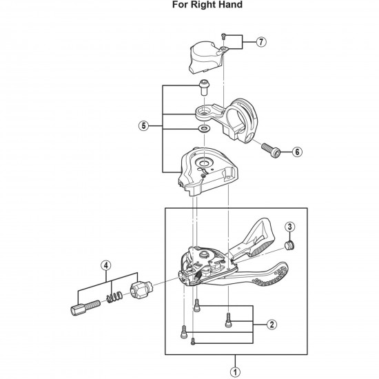 Shimano SL-M820 base cap and bolt
