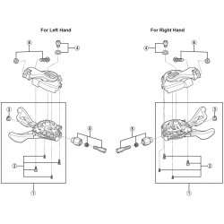 Shimano SL-M670-I shifting lever fixing screw set Shimano SL-M670-I shifting lever fixing screw set