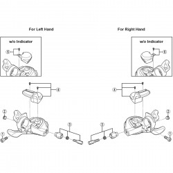 Shimano SL-M670 right hand indicator unit Shimano SL-M670 right hand indicator unit