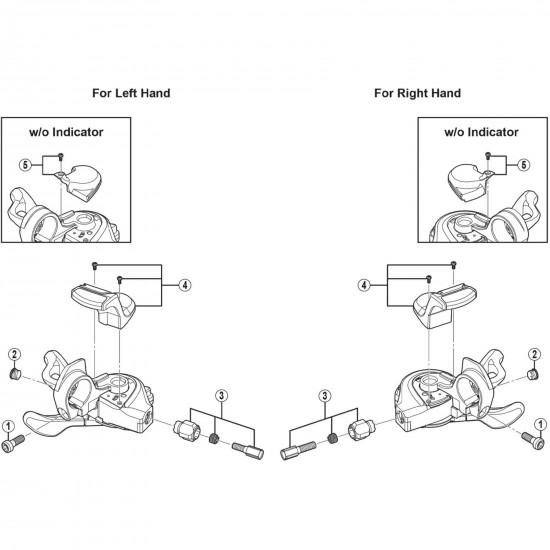 Shimano SL-M670 right hand indicator unit