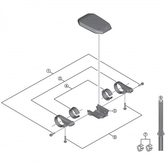 Shimano SC-E6010 bracket terminal Shimano SC-E6010 bracket terminal