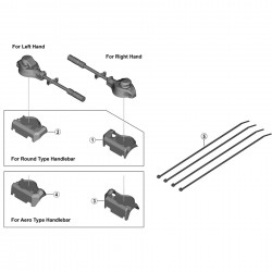 Shimano SW-R9150 adapter A, round type, right hand Shimano SW-R9150 adapter A, round type, right hand