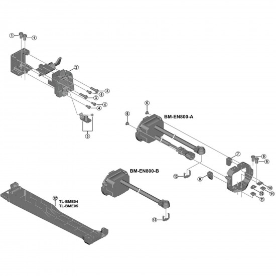 Shimano BM-E8030/8031 lower bracket rubber A