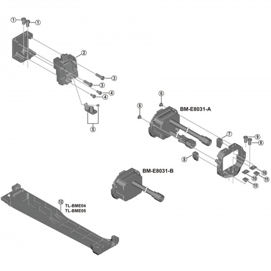 Shimano BM-E8031 upper mount unit