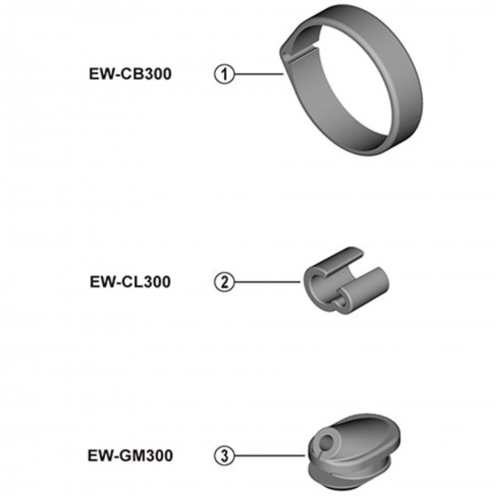 Shimano EW-CL300-S E-tube Di2 Cord clip for SD300 cable - 4 mm