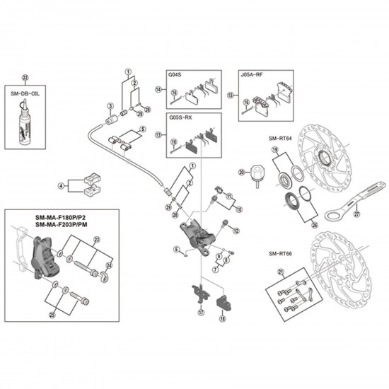 Shimano BR-M615 pad spacer