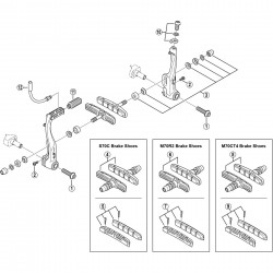 Shimano BR-M770 link fixing bolt M6 x 16 mm