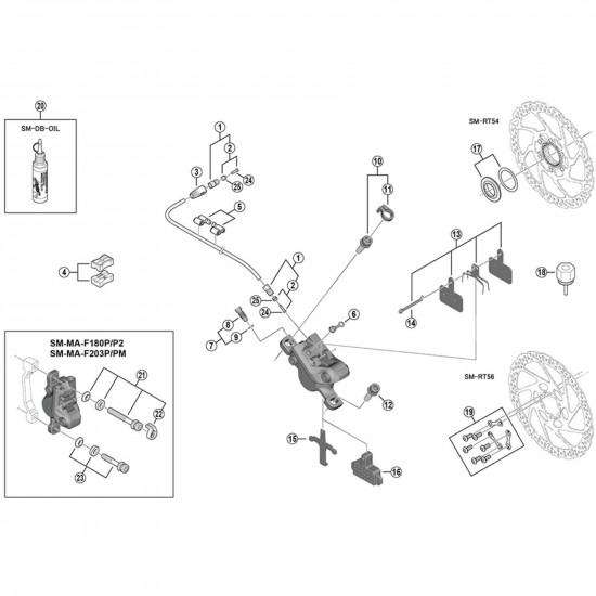 Shimano BR-M395 cover