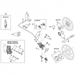 Shimano SM-BH59/SM-BH62 hose connecting bolt and olive, J-Kit/standard fit compatible Shimano SM-BH59/SM-BH62 hose connecting bolt and olive, J-Kit/standard fit compatible
